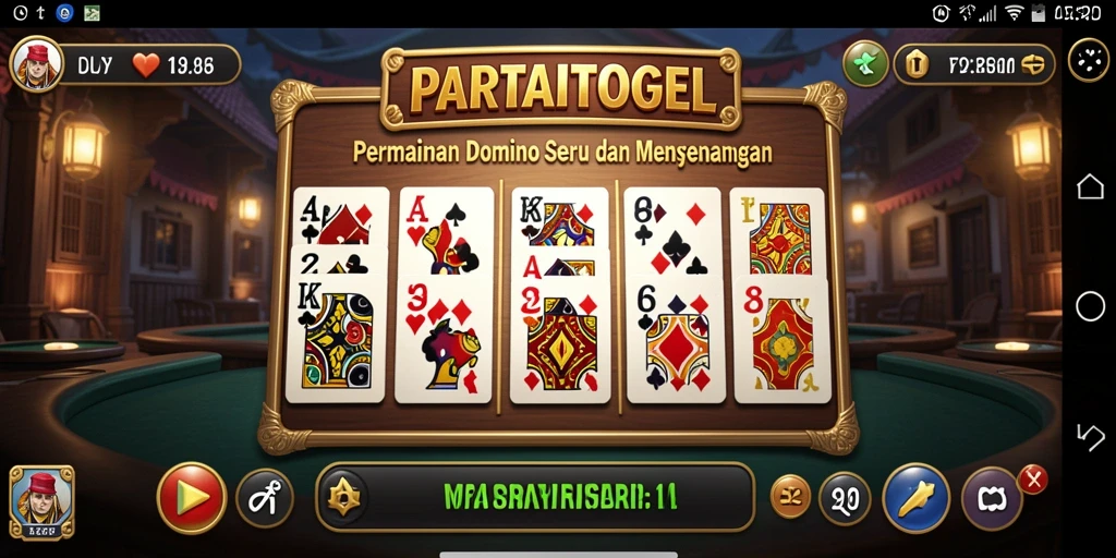 Screenshot gameplay PARTAITOGEL yang seru dan interaktif.
