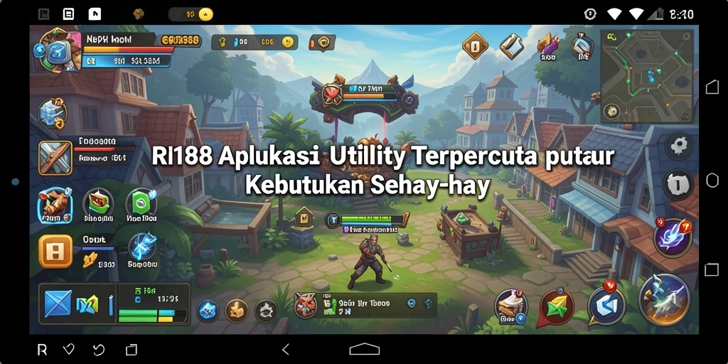 Tampilan antarmuka utama aplikasi RI188 yang memudahkan pengguna